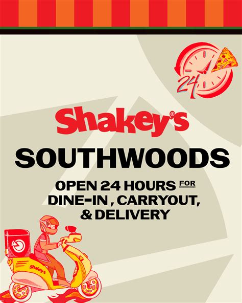 shakeys opening hours|Shakey’s Southwoods is open 24 .
